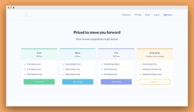 pricing template