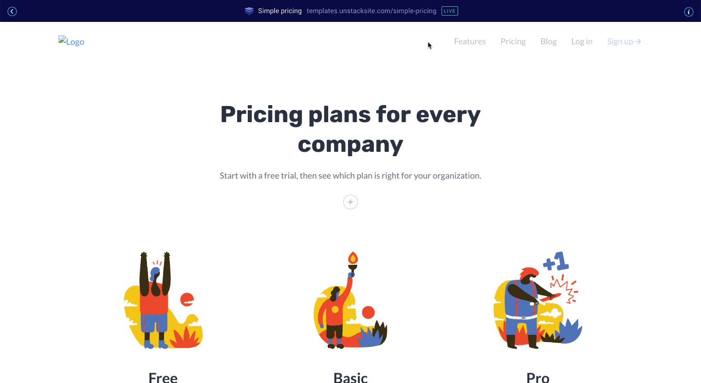 Pricing Template Advanced