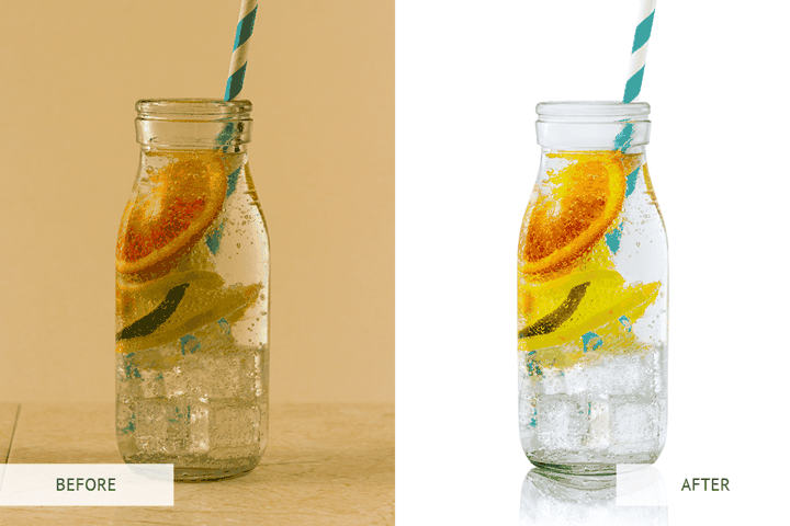 Product Image Editing - Glass of Water