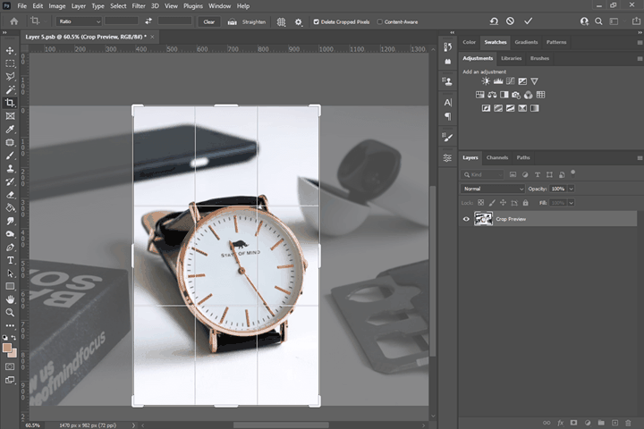 Product photography editor - watch