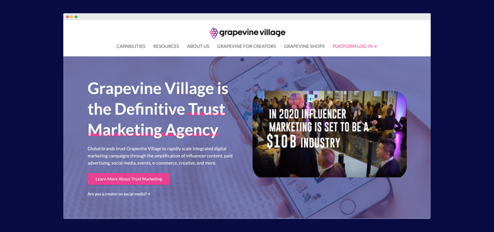 Grapevine Village website