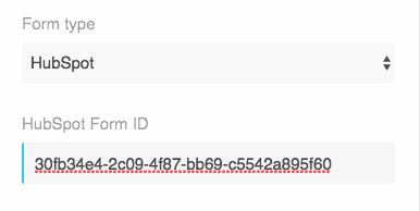 Hubspot form id