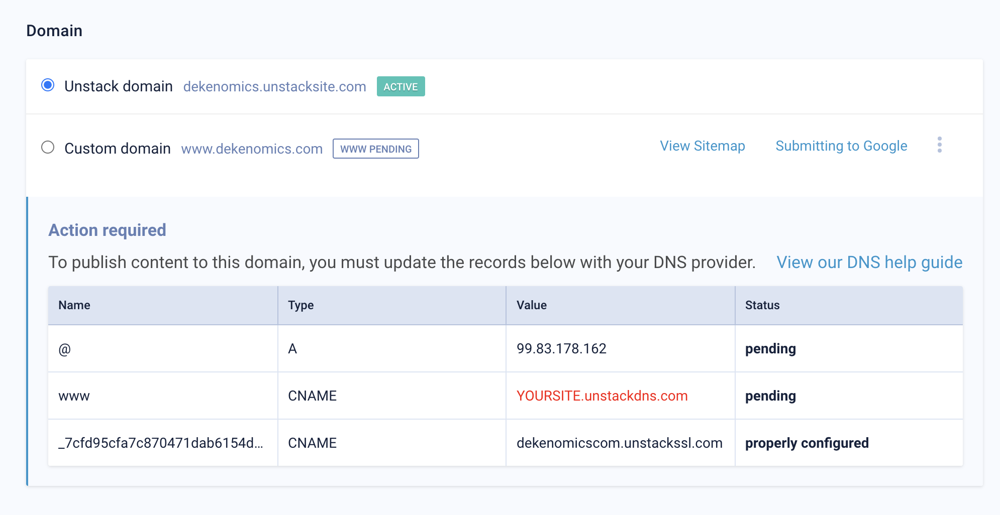 12/10/20 Update: DNS Action required on custom domains