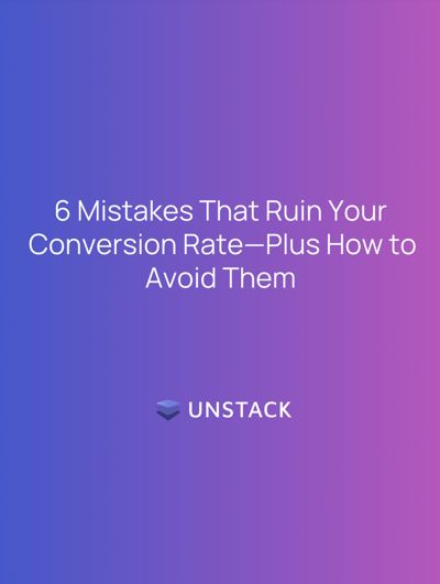 conversion rate mistakes cover sheet