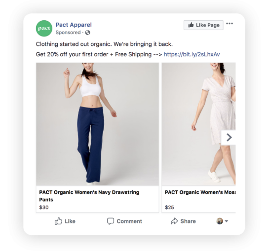 facebook ad example