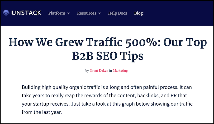 b2b seo blog post title