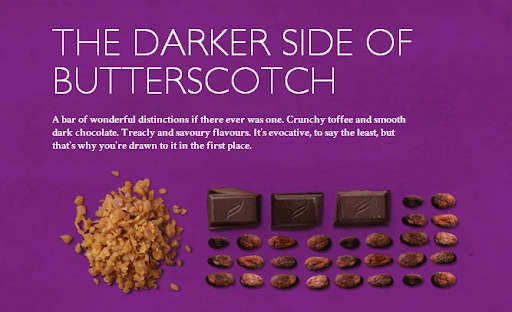 Butterscotch Dark Chocolate Product Description