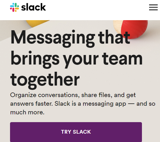 slack supporting subheading