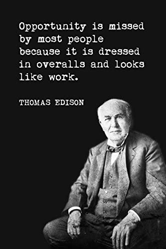 startup quote from Thomas Edison