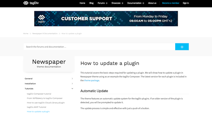 how to update plug in