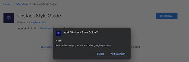 Unstack Style Guide confirmation