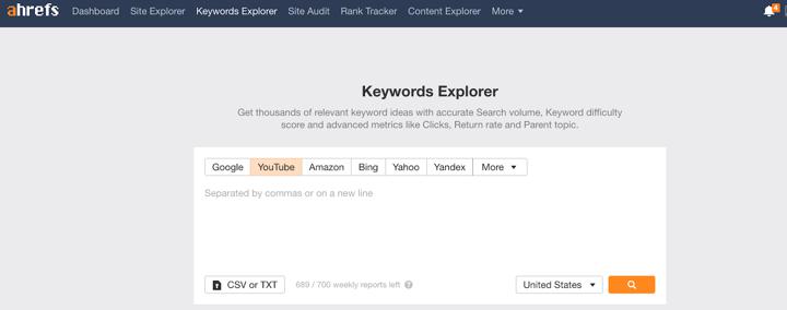 keyword research tool for video seo