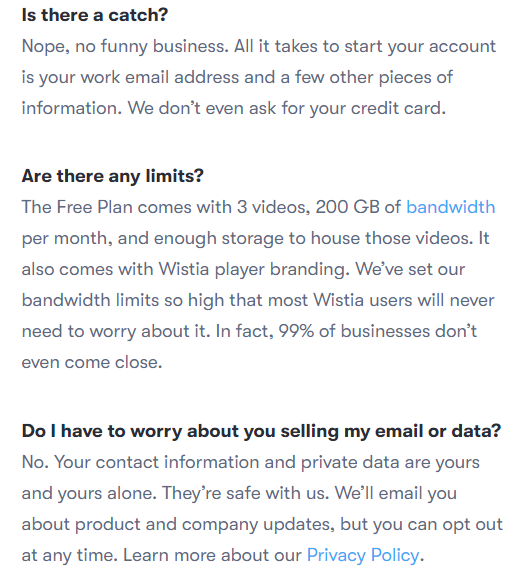 wistia faq