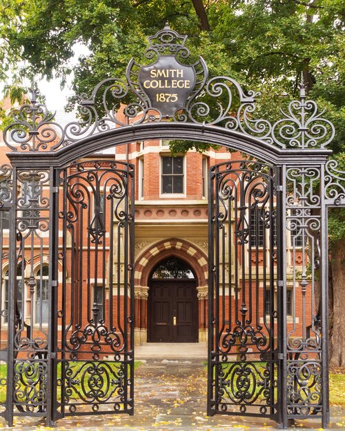 Smith College Gate 1875